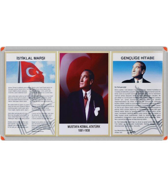 3Lü Milli Levha Alm Çerçeve